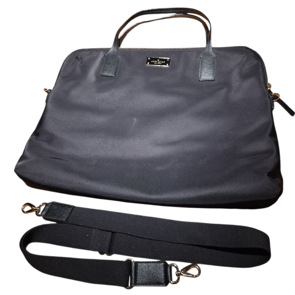 Kate Spade NY Daveny Black Laptop Bag with Detachable Strap
